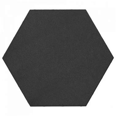 Soft Comfort zeskant hexagon 60/52,5x30x4 cm nero